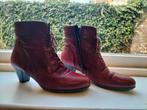 Gabor maat 42 donkerrode veterlaarsjes met hak, Lage of Enkellaarzen, Ophalen of Verzenden, Zo goed als nieuw, GABOR