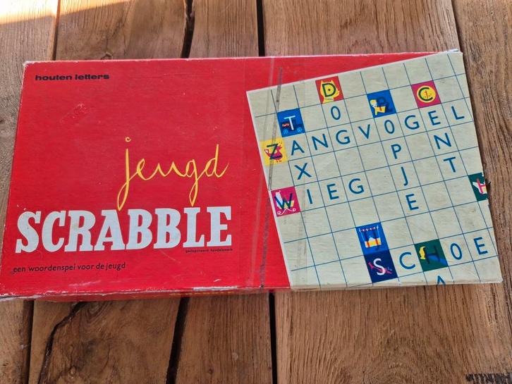 Jeugd scrabble leuk compleet spel uit de jaren 70, Hobby en Vrije tijd, Gezelschapsspellen | Bordspellen, Ophalen of Verzenden