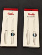 Fissler steak mes 2x, Huis en Inrichting, Keuken | Bestek, Ophalen of Verzenden, Nieuw, Rvs of Chroom, Los bestek