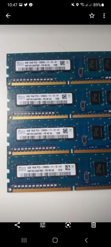 Geheugenkaart Voor Desktop 4 gb ddr3 12800u / 48 stuks, Computers en Software, RAM geheugen, Zo goed als nieuw, Desktop, 4 GB