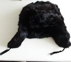 Carnavals bontmuts ( zwart) en bontkraag met pompom, Ophalen, Zo goed als nieuw, Carnaval