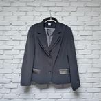 M&S Mode Blazer Maat 48 Zwart Dubbele Boord Sjiek Kantoor, Mm, Zwart, Mm, Ophalen of Verzenden