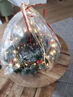 Krans met windlicht in midden met verlichting, Diversen, Kerst, Ophalen, Nieuw