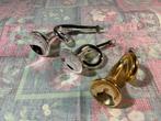 3 stuks hele  oude glazen trompetjes, Ophalen of Verzenden, Gebruikt