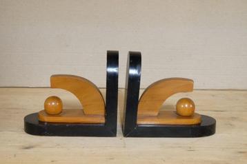Houten boekensteunen Art deco  beschikbaar voor biedingen
