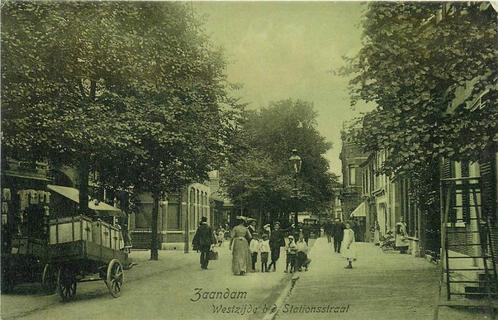(388-192-009) Zaandam Westzijde bd Stationsstraat, Verzamelen, Ansichtkaarten | Nederland, Noord-Holland, Verzenden
