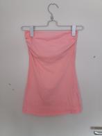 Een zalm kleurig strapless topje, de borst is gevoerd., Kleding | Dames, Overige kleuren, Ophalen of Verzenden, Zo goed als nieuw