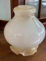 Vintage Lampenkap - Wit/Crème, Huis en Inrichting, Lampen | Lampenkappen, 25 tot 50 cm, Wit, Rond, Ophalen of Verzenden