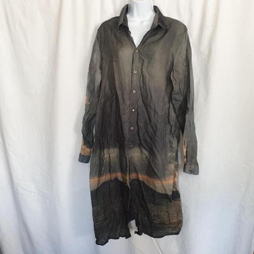 Aparte grijze jurk zonsondergang mt XL merk Hans Ubbink, Kleding | Dames, Jurken, Zo goed als nieuw, Maat 46/48 (XL) of groter