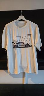 Stijlvol Heren T-shirt met Iconische Porsche 911 Print, Ophalen of Verzenden, Zo goed als nieuw, Maat 52/54 (L), Wit