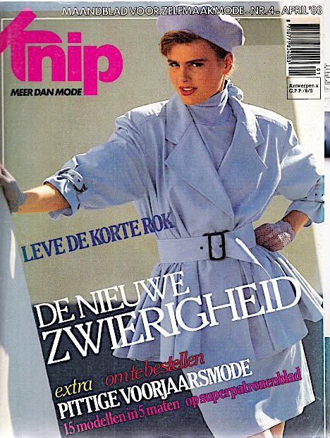 2 x KNIP jaren 80 de nummers 2/87 en 4/88 - GERESERVEERD, Hobby en Vrije tijd, Kledingpatronen, Zo goed als nieuw, Overige typen