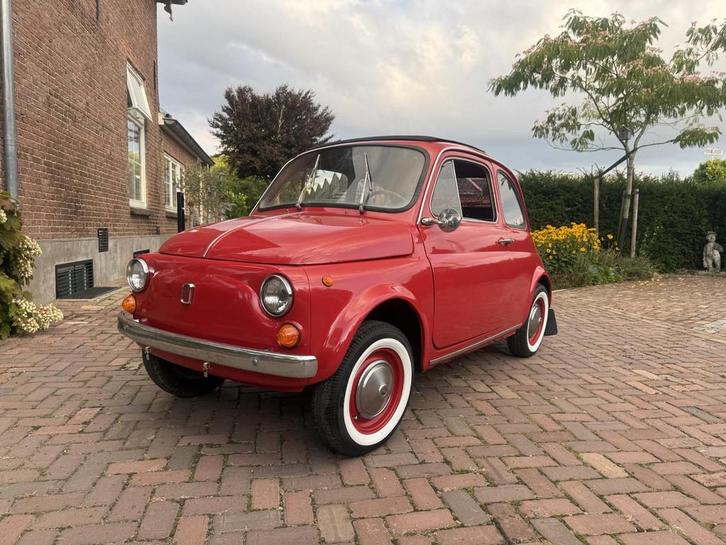 Fiat 500 600cc, Auto's, Fiat, Bedrijf, Te koop, Benzine, Overige carrosserieën, Handgeschakeld, Rood, Stof, Gebruikt
