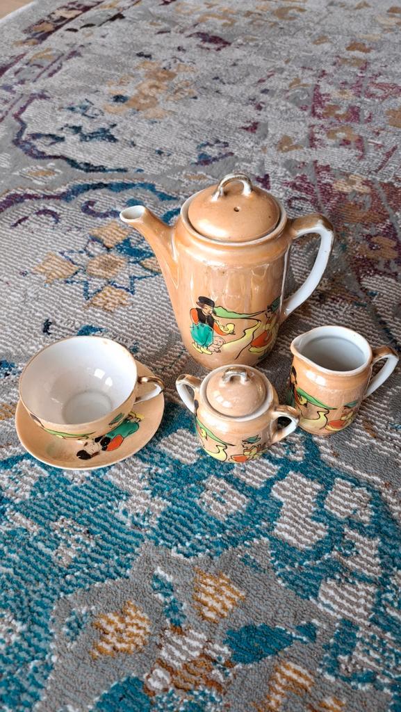 Japans Theeservies - Vintage, Huis en Inrichting, Keuken | Servies, Gebruikt, Compleet servies, Overige stijlen, Porselein, Ophalen of Verzenden