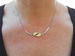Zilveren vintage ketting met vaste hanger nr.234