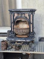 Antieke Deville Salamanderkachel (1920-1940), Ophalen, Gebruikt, Vrijstaand, Hout