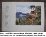 ROLF LIDBERG,  5 stuks kunstprints afm. 60x42 cm., Ophalen