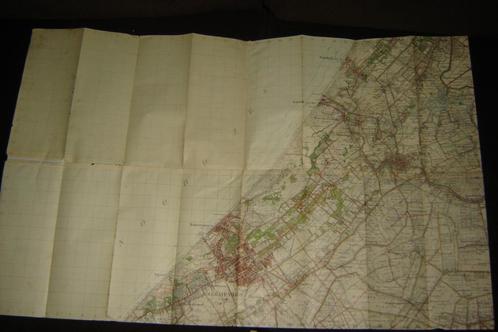 Stafkaart NL 1914 leger Den Haag Scheveningen Leiden wo1, Verzamelen, Militaria | Algemeen, Landmacht, Overige typen, Nederland