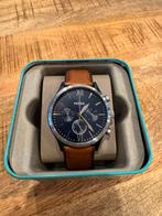 FOSSIL FENMORE MULTIFUNCTION BROWN LEATHER WATCH BQ2402, Overige merken, Leer, Staal, Polshorloge