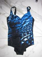 46c SUNFLAIR blauw zwart badpak *nieuw*, Kleding | Dames, Badmode en Zwemkleding, Ophalen of Verzenden, Nieuw, Blauw, Badpak