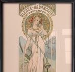 ALPHONSE MUCHA Parfum Reclame Jugendstil Poster in Lijst, Antiek en Kunst, Verzenden