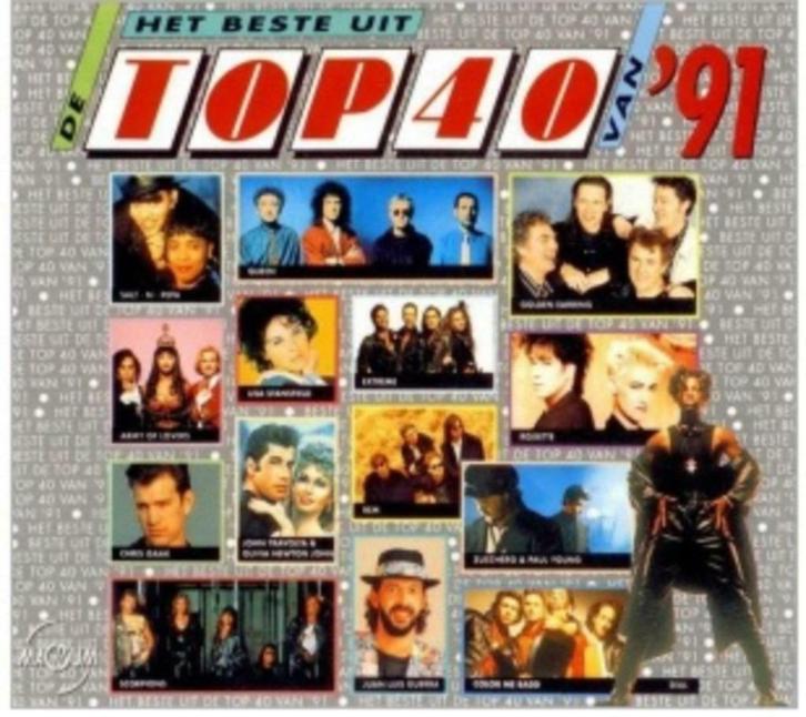 Het Beste Uit de Top 40 van '91 (1991)"", Cd's en Dvd's, Cd's | Verzamelalbums, Zo goed als nieuw, Pop, Ophalen of Verzenden