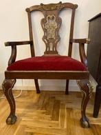 Antique style ornate armchair - Chippendale/Georgian design, Ophalen, Gebruikt, Minder dan 75 cm, 50 tot 75 cm