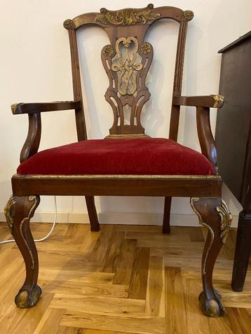 Antique style ornate armchair - Chippendale/Georgian design beschikbaar voor biedingen