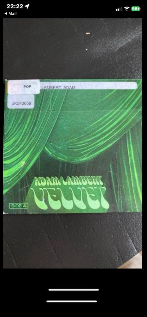 Adam Lambert - side A Velvet CD, Cd's en Dvd's, Cd's | Pop, Gebruikt, Ophalen of Verzenden