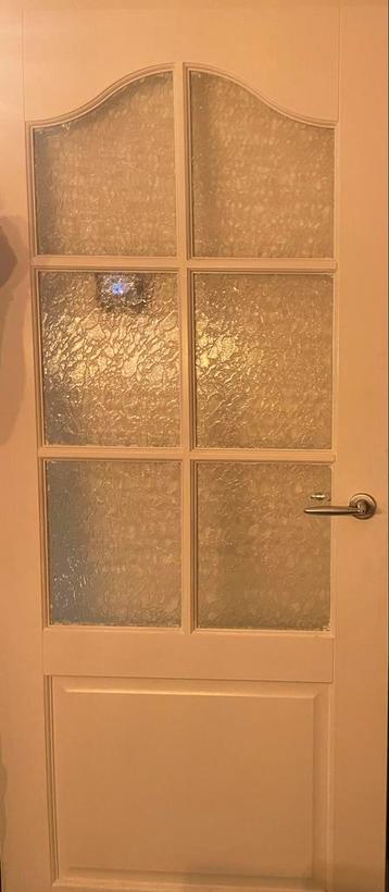 Mooie binnen opdek deur met glas, linksdraaiend gratis! beschikbaar voor biedingen