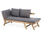 Buiten loungebank hardhout, Tuin en Terras, Tuinsets en Loungesets, Ophalen, 3 zitplaatsen, Teakhout, Zo goed als nieuw
