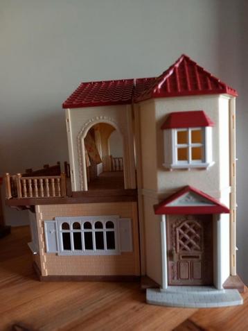 Sylvanian families landhuis met drie wandlampen compleet  beschikbaar voor biedingen