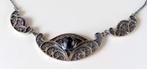 KIoopje !Antieke zilveren choker G. van Grunsven, incl verze, Verzenden, Zo goed als nieuw, Zilver, Zilver