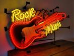 Rock Music neonverlichting gitaar neon lamp sixties fifties, Verzamelen, Merken en Reclamevoorwerpen, Ophalen, Lichtbak of (neon) lamp