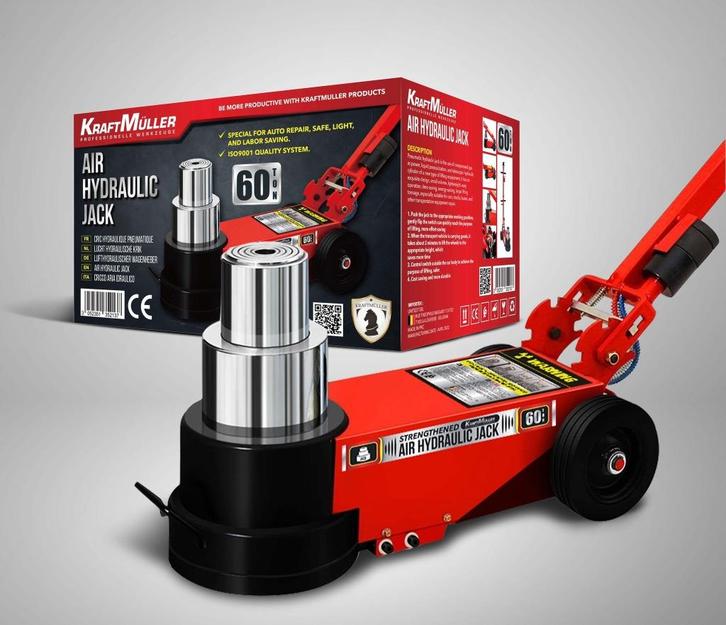 Garagekrik Heavy Load Pro 60 ton, Auto diversen, Krikken, Nieuw, Garagekrik, Hydraulisch, Ophalen of Verzenden