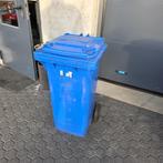 blauwe kunststof  papiercontainer afvalbak 120 liter  KLIKO, Huis en Inrichting, Woonaccessoires | Prullenbakken, Ophalen, Kunststof