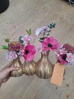 Schakelvaas compleet met zijde bloemen nieuw, Huis en Inrichting, Ophalen of Verzenden, Nieuw