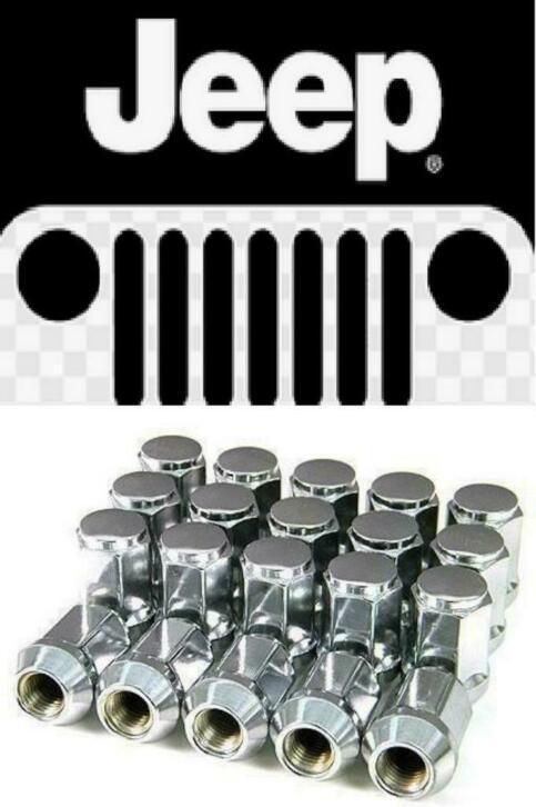 Set wielmoeren Jeep Grand Cherokee Wrangler CJ YJ TJ JK KJ, Auto diversen, Wieldoppen, Nieuw, Ophalen of Verzenden