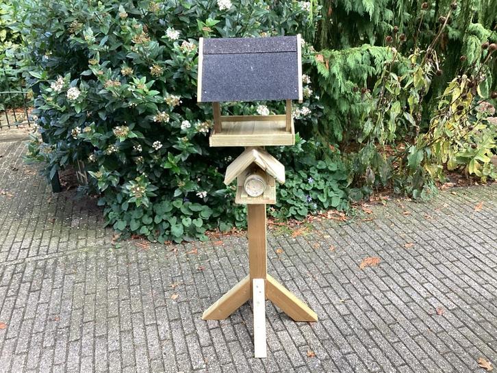 Voederhuisje met pindakaashouder - Geïmpregneerd, Tuin en Terras, Vogelhuisjes en Vogelbaden, Nieuw, Ophalen