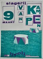 Concert poster 1985? Slagerij van Kampen Tivoli, Gebruikt, Verzenden, Onbekend, Onbekend