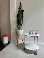 IKEA Strind bijzettafel salontafel glas rvs Ehlén Johansson, Huis en Inrichting, Tafels | Sidetables, Ophalen, 50 tot 100 cm, Rond