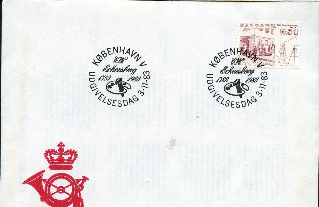 Denemarken  1988 c203 Waldhoorn postkantoor, Verzenden, Onbeschreven, Europa
