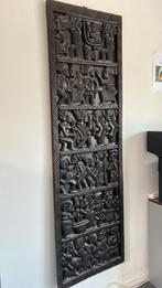 Handgesneden houten wandpaneel, Huis en Inrichting, Woonaccessoires | Wanddecoraties, Ophalen, Zo goed als nieuw