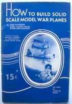Jesse Davidson How to build solid scale model war planes, Houtbewerking, Ophalen of Verzenden, Zo goed als nieuw, Jesse Davidson