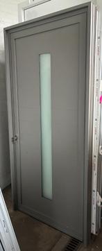 Aluminium voordeur 105 x 220 cm Links kleur Grijs, Doe-het-zelf en Verbouw, Deuren en Horren, 100 tot 120 cm, 215 cm of meer, Nieuw