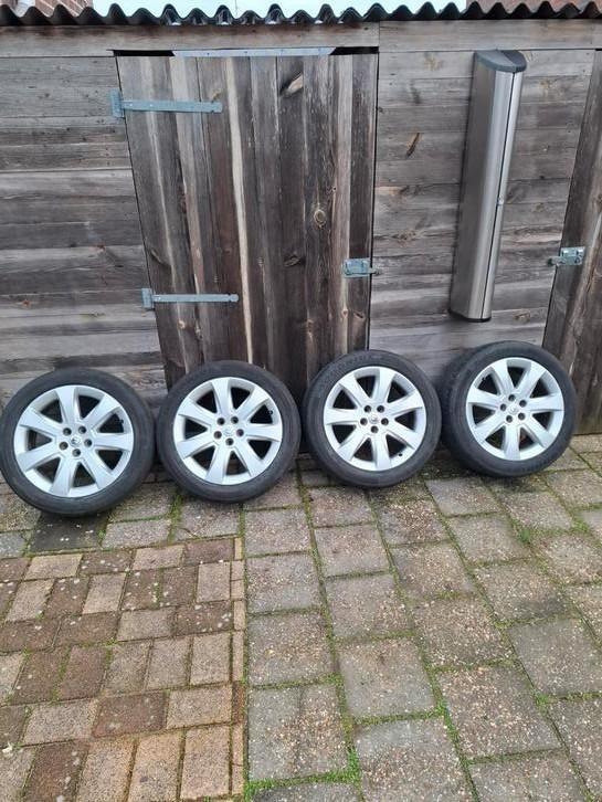 renault velgen 18 inch 245 45 18 5x108, Auto-onderdelen, Banden en Velgen, Banden en Velgen, Zomerbanden, 18 inch, 245 mm, Gebruikt
