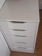 Bureau Ikea, ladeblok Alex met bureaublad, Ophalen, Gebruikt, 100 tot 150 cm, Minder dan 100 cm