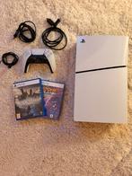 PlayStation 5 Slim Disc Edition 1TB + controller + games, Spelcomputers en Games, Spelcomputers | Sony PlayStation 5, Ophalen