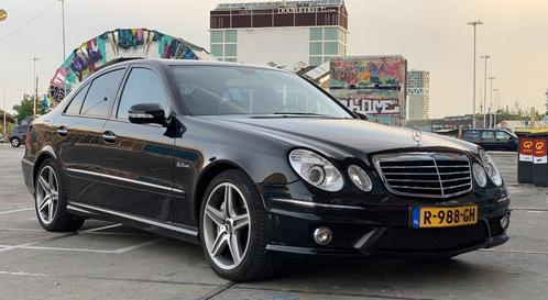 Mercedes Benz E63 AMG W211 2007 Zwart, Auto's, Mercedes-Benz, Particulier, E-Klasse, ABS, Adaptieve lichten, Airbags, Airconditioning