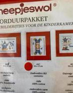 BORDUURPAKKET SCHEEPJESWOL VOOR DE KINDERKAMER ACROBATEN, Verzenden, Nieuw, Handborduren, Borduurpakket