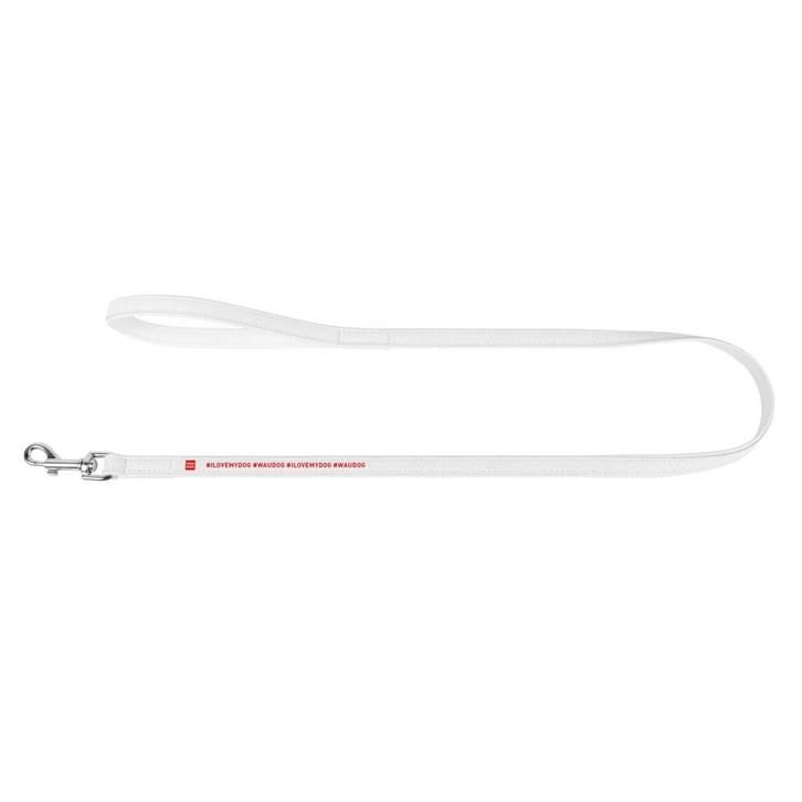 WAUDOG # I Love Hondenriem Leder Wit 18 mm x 122 cm -35%!!!, Dieren en Toebehoren, Hondenriemen, Nieuw, Hondenriem, Ophalen of Verzenden